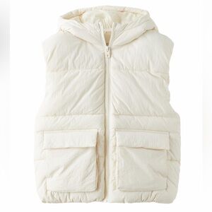 Stylish Zara Cream Puffer Vest